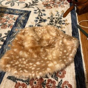 Faux fur winter bucket hat